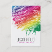 カスタマイズ可能なネイルサロンのギフト券 割引カード (裏面)