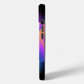 カスタマイズ可能なネオングラデーション光学錯覚デザイン Case-Mate iPhoneケース (裏面 / 左)