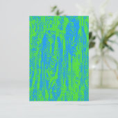 カスタマイズ可能なネオンハーフトーグランジン空白の招待状 招待状 (スタンド正面)