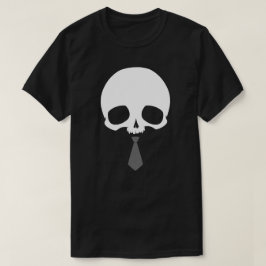 カスタマイズ可能なネクタイ付きドクロ Tシャツ