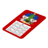 カスタマイズ可能なネズミで可愛いクリスマス文字 マグネット (左側)