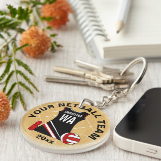 カスタマイズ可能なネットボールアクリル キーホルダー