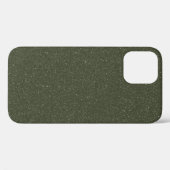カスタマイズ可能なノイズ効果モスグリーンiPhoneケース Case-Mate iPhoneケース (裏面 (横))