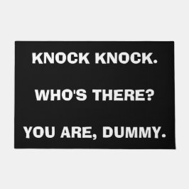 カスタマイズ可能なノックのノックのおもしろいな玄関マット- ドアマット