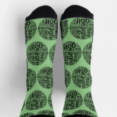カスタマイズ可能なノベルティゴルフをテーマにしたクルーソックス ソックス (上部)
