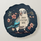 カスタマイズ可能なノートブジー装飾用クッション ラウンドクッション (裏面)