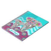 カスタマイズ可能なノート-象のフェスティバル ノートブック (左側)