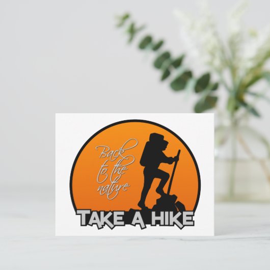 カスタマイズ可能なハイキングの招待を取って下さい 招待状 (スタンド正面)