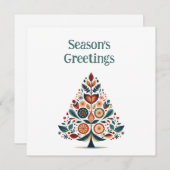 カスタマイズ可能なハイゲスカンジナビアのミニマリスト シーズンカード (正面/裏面)