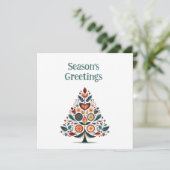 カスタマイズ可能なハイゲスカンジナビアのミニマリスト シーズンカード (スタンド正面)