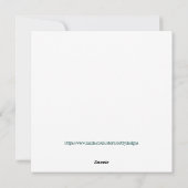 カスタマイズ可能なハイゲスカンジナビアのミニマリスト シーズンカード (裏面)