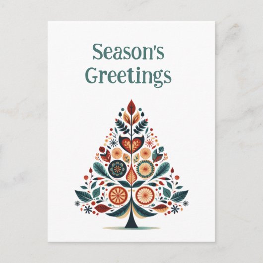 カスタマイズ可能なハイゲスカンジナビアのミニマリスト シーズンポストカード (正面)