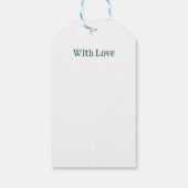 カスタマイズ可能なハイゲミニマリストクリスマス ギフトタグ (裏面)