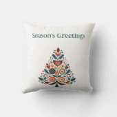 カスタマイズ可能なハイゲミニマリストクリスマス クッション (裏面)