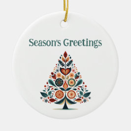 カスタマイズ可能なハイゲミニマリストクリスマス セラミックオーナメント