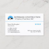 カスタマイズ可能なハウスロゴ建築 名刺 (正面)