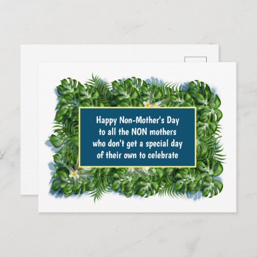 カスタマイズ可能なハッピーな母ではない日おもしろい ポストカード (正面/裏面)