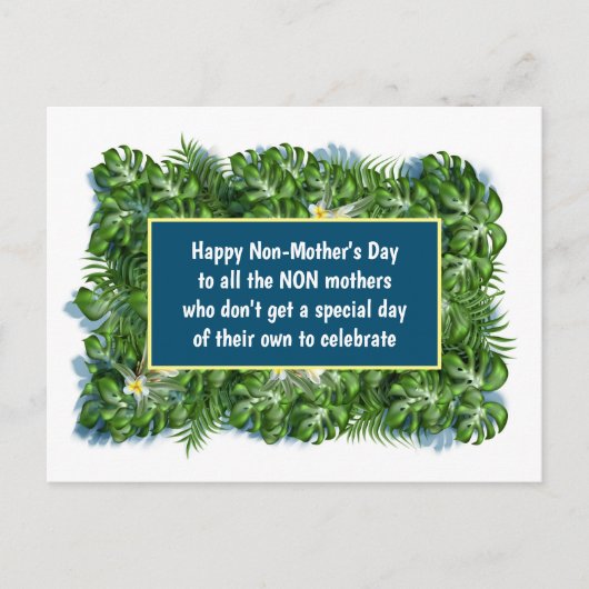 カスタマイズ可能なハッピーな母ではない日おもしろい ポストカード (正面)