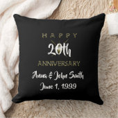 カスタマイズ可能なハッピーアニバーサリースターリー クッション (ブランケット)