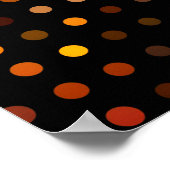 カスタマイズ可能なハッピーアニバーサリースパークルグリッター ポスター (角)