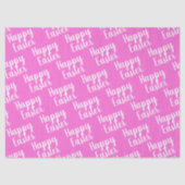 カスタマイズ可能なハッピーイースターピンク 薄葉紙 (正面)