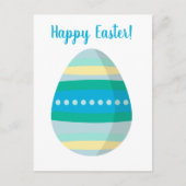 カスタマイズ可能なハッピーイースター卵 シーズンポストカード (正面)