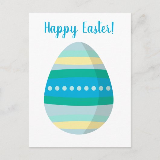 カスタマイズ可能なハッピーイースター卵 シーズンポストカード (正面)
