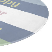 カスタマイズ可能なハッピーイースター文字 カッティングボード (角)