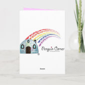 カスタマイズ可能なハッピーイースターEggs、Bunny、Bow シーズンカード (裏面)