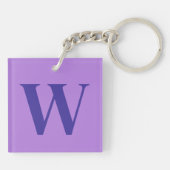 カスタマイズ可能なハッピーキティ猫パープル キーホルダー (裏面)