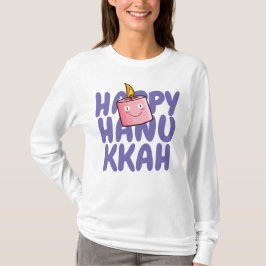 カスタマイズ可能なハッピーハヌカー Tシャツ