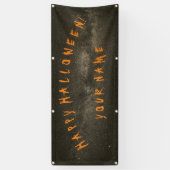 カスタマイズ可能なハッピーハローウィンバナー 横断幕 (縦)