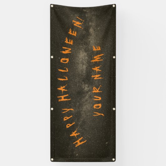 カスタマイズ可能なハッピーハローウィンバナー 横断幕 (縦)