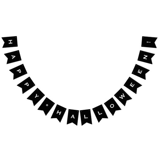 カスタマイズ可能なハッピーハローウィンパーティーバナー バンティングフラッグ (全)