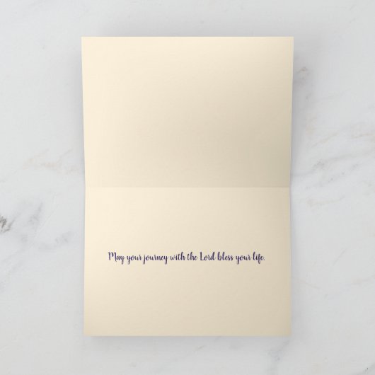 カスタマイズ可能なハッピーバプテスマの日 – 使徒行伝第2章38節 サンキューカード (内部)