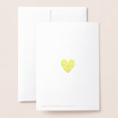 カスタマイズ可能なハッピーバレンタインデー赤いハート モダン 箔カード (裏面封筒付き)