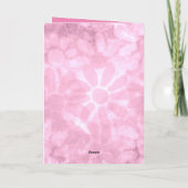 カスタマイズ可能なハッピーバースデーお洒落フローラカード カード (裏面)