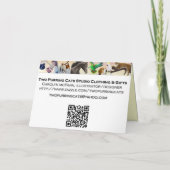 カスタマイズ可能なハッピーバースデーのシャム猫カード カード (裏面)