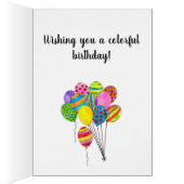 カスタマイズ可能なハッピーバースデーのバルーンの束 (内側 (右))