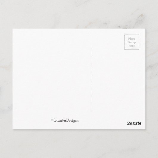 カスタマイズ可能なハッピーバースデーカードストライプの ポストカード (裏面)