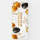 カスタマイズ可能なハッピーバースデーバナー3 横断幕 (縦)