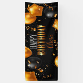 カスタマイズ可能なハッピーバースデーバナー4 横断幕 (縦)