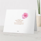 カスタマイズ可能なハッピーバースデー義母カード カード (裏面)