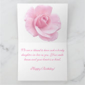 カスタマイズ可能なハッピーバースデー義母カード カード (内部)