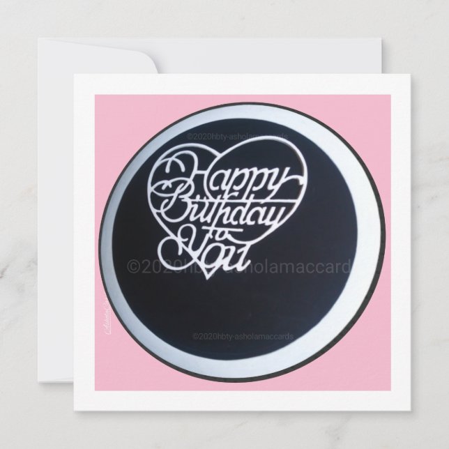 カスタマイズ可能なハッピーバースデーto You Holiday Card (正面)