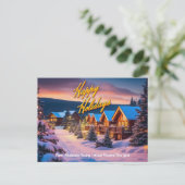 カスタマイズ可能なハッピーホリデーズポストカード シーズンポストカード (スタンド正面)