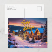 カスタマイズ可能なハッピーホリデーズポストカード シーズンポストカード (正面/裏面)