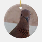 カスタマイズ可能なハトオーナメント セラミックオーナメント (裏面)