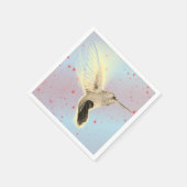 カスタマイズ可能なハミングバードカクテルペーパーナプキン スタンダードカクテルナプキン (角)