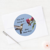 カスタマイズ可能なハミングバードシール ラウンドシール (封筒)